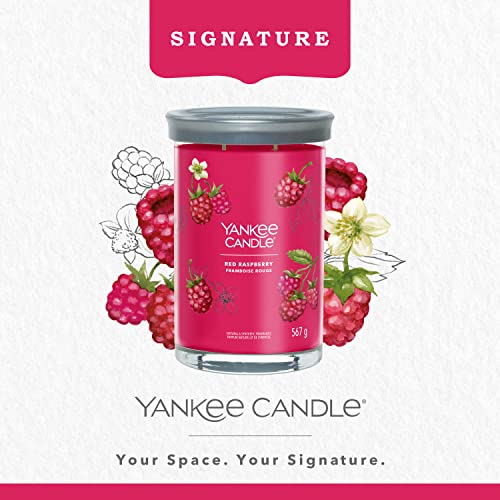 Yankee Candle Signature Scented Candle, Red Raspberry Large Tumbler Candle with Double Wicks - Image 2