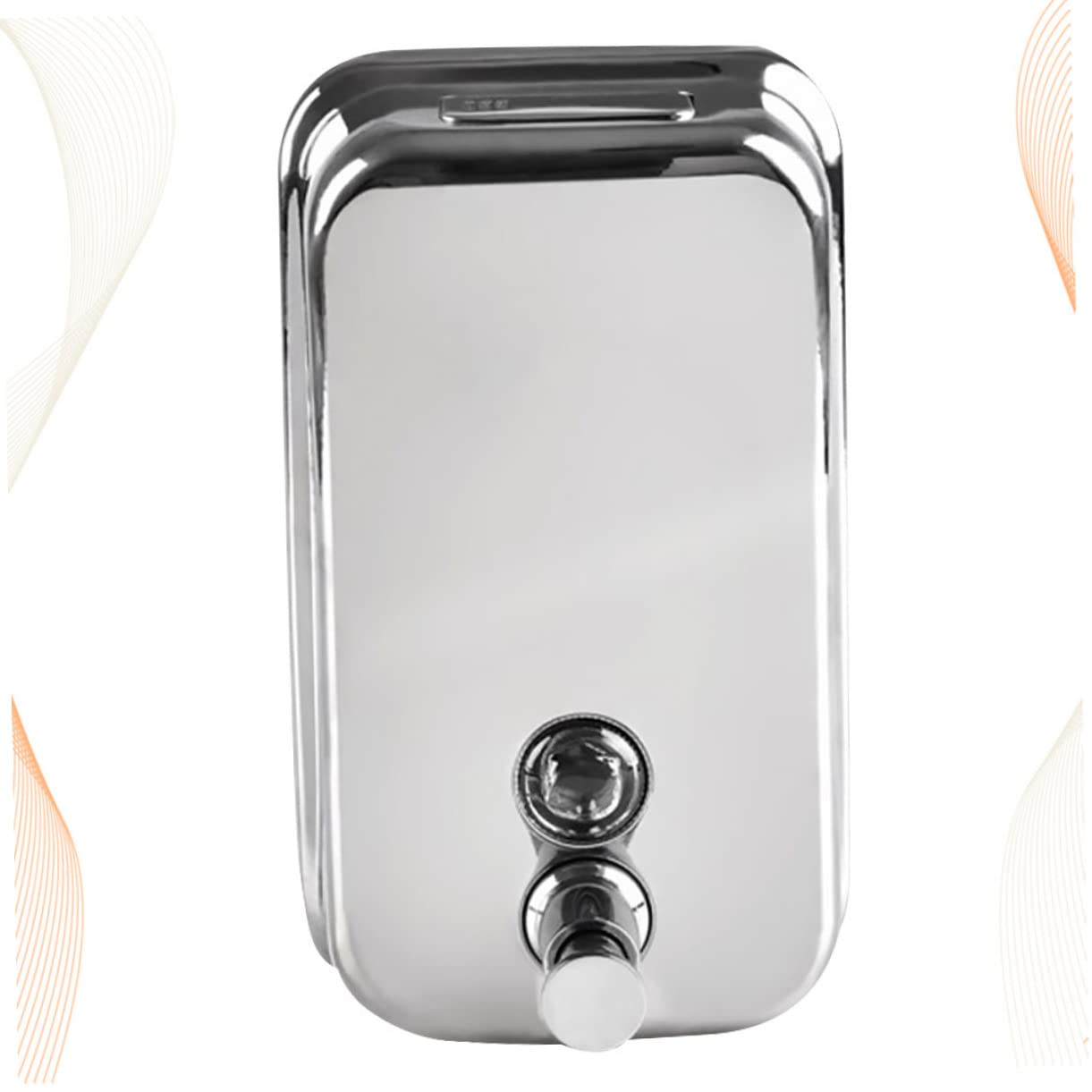 Gatuida Dispensador de Acero Inoxidable de Jabón Líquido Recargable y Montado en Pared 201 de 1000ml Diseño Duradero y Práctico Adecuado para Baño y Hotel