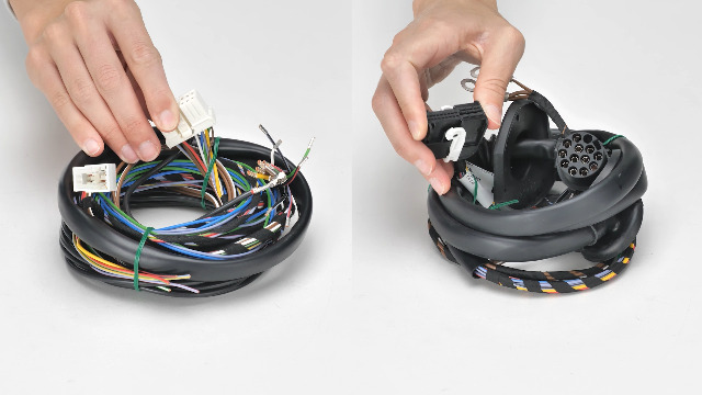 Adattatore elettrico di traino da 13 pin a 12N+12S 7 pin, convertitore per roulotte a 13 pin, cavo adattatore di conversione per roulotte