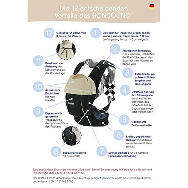 Bondolino babydraagzak inclusief bindinstructies, Swarovski "Yinyang"