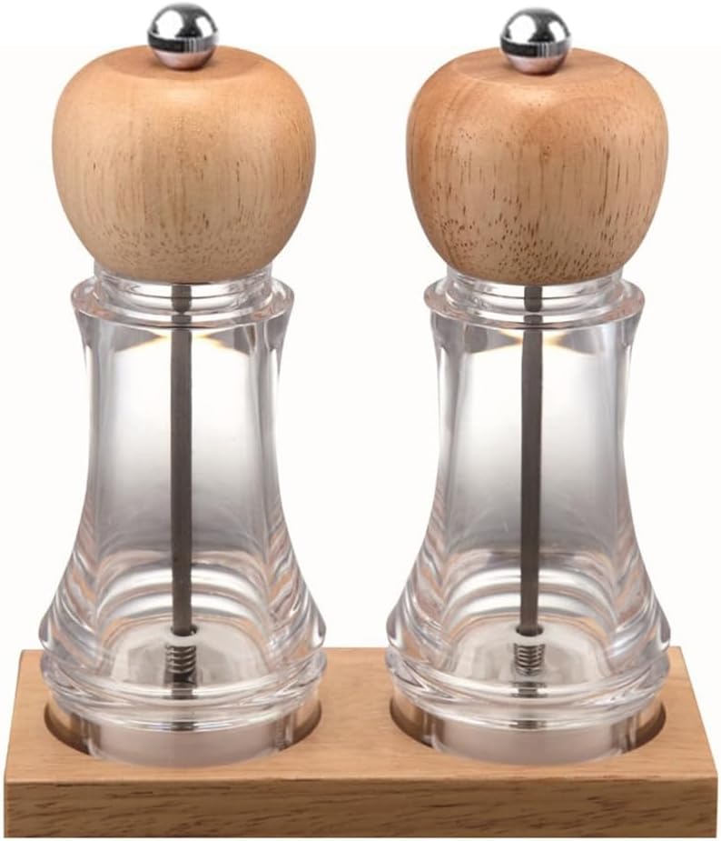 Refillable Manual Salt Grinder Peppers Mill Grinder with Adjustable Coarse