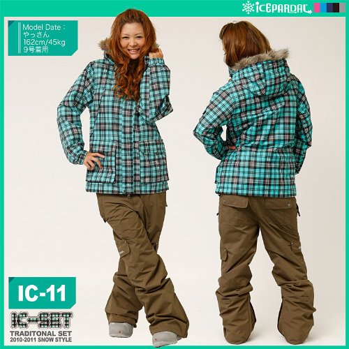Amazon | 【icepardal/アイスパーダル】スノーボードウェア上下SET/IC
