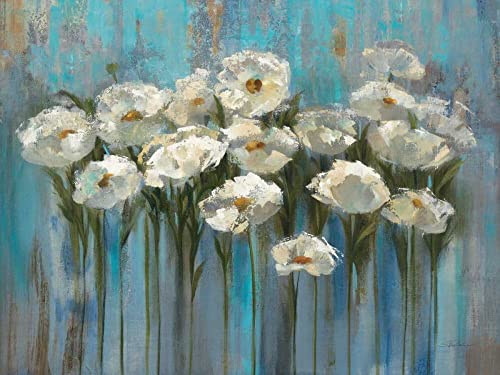 Affiche sur toile de qualité premium Silvia Vassileva paysage floral encadré