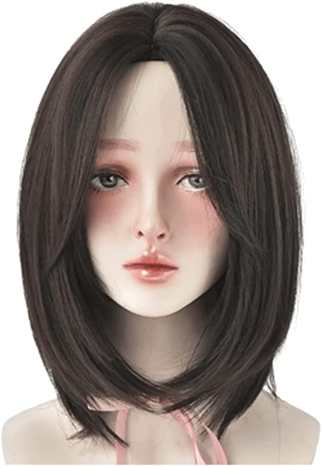 ウィッグ ファッションウィッグ ストレートヘア かつら 女性用 肩幅 かつら 合成耐熱ウィッグ 39cm / 15.3 インチ かつ