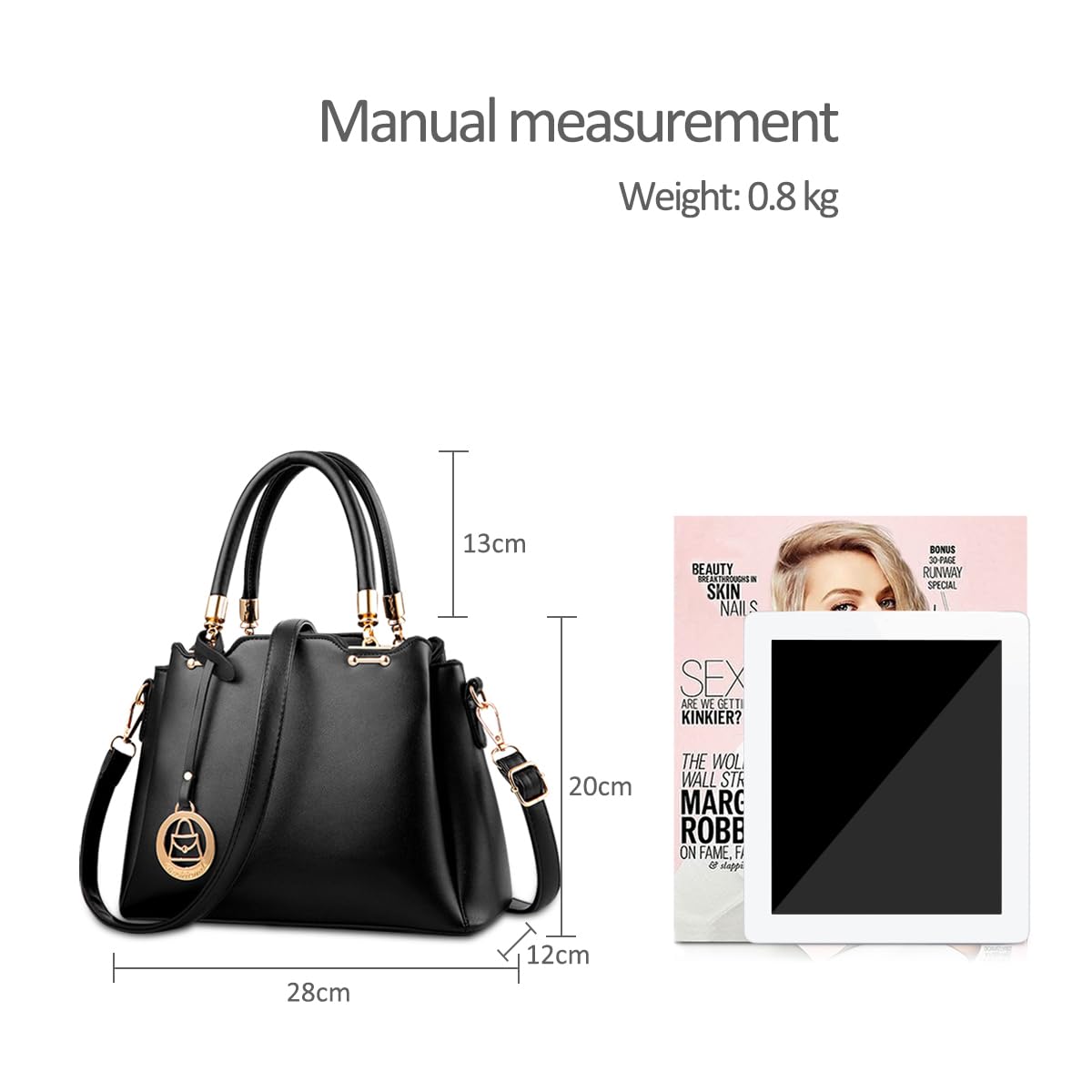 NICOLE&DORIS damskie torebki designerskie torby na ramię z górnym uchwytem, duża torba crossbody z wieloma kieszeniami dla kobiet, torba ze skóry PU