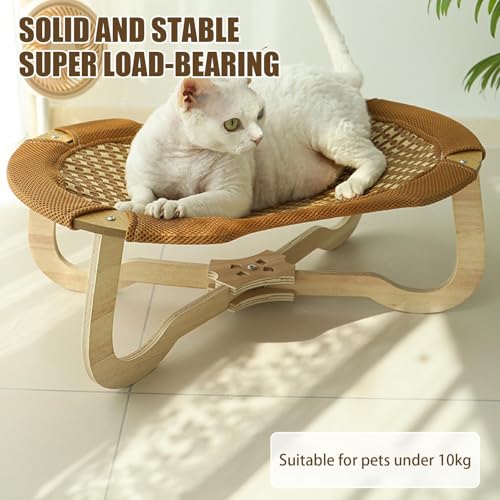 Chaise en rotin pour chat haut de gamme tressée main de 59cm - 5