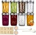 Produktbild 15pcs Einmachgläser 360ml Weithals Einmachgläser mit Deckel, hausgemachte Liebesaufkleber und Löffel, Einmachgläser zum Einmachen, Konservieren, Essenszubereitung