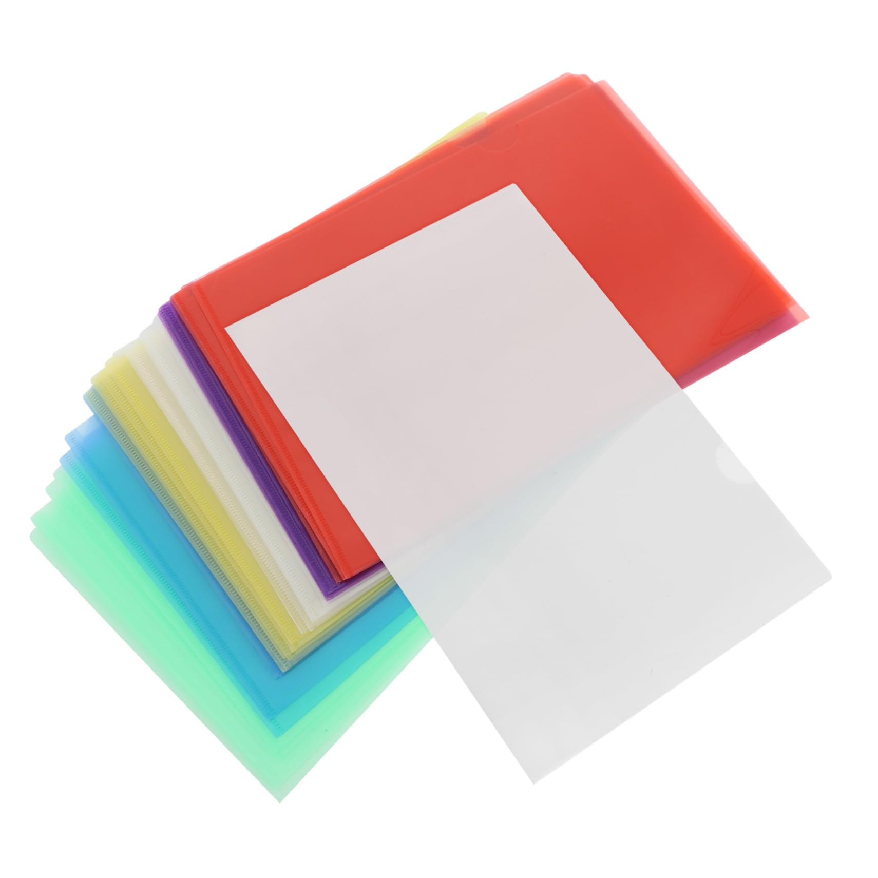 TEHAUX 36stücke Teilige Klarsichthüllen Plastikordner Din Transparente Dokumentenmappen Kunststoffmappen für Organisation und Schutz