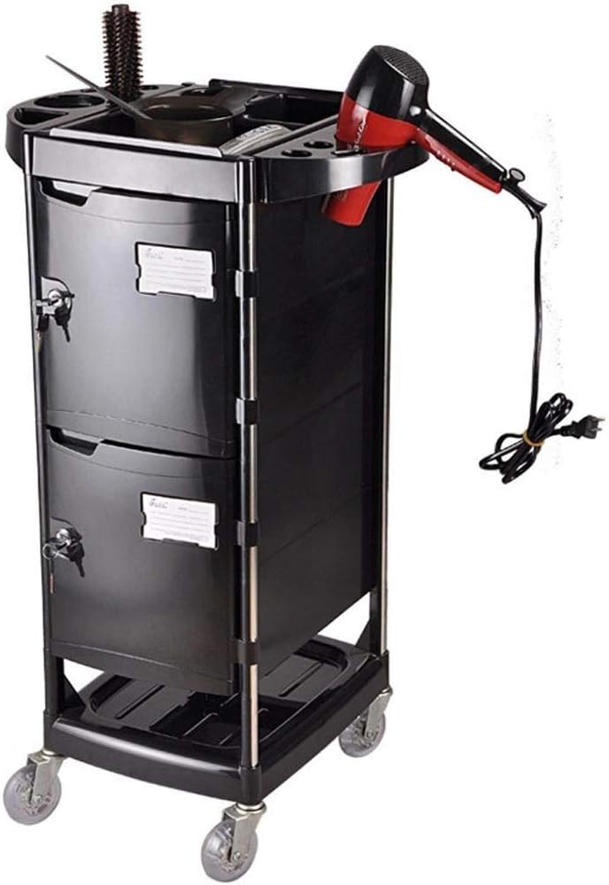Trolley Rack Beauty Salon Hairdressing Supplies Barber Shop Tool Cabinet Hairdressing Salon Hair Salon Tool Cart (Size : 51.5 41 88cm)