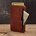 Vaultskin CHELSEA Mens RFID Blocking Slim Leather Card Wallet - Minimalist Front Pocket Cardholder in Cognac