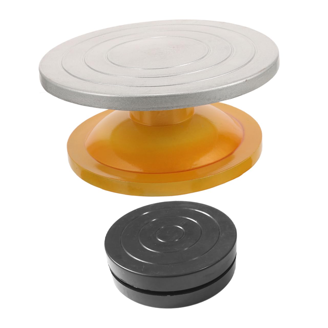 PRETYZOOM 2piezas Soporte De Pastel Manual Base Estable Giratorio para Decoración De Tartas Utensilio De Repostería para Modelado