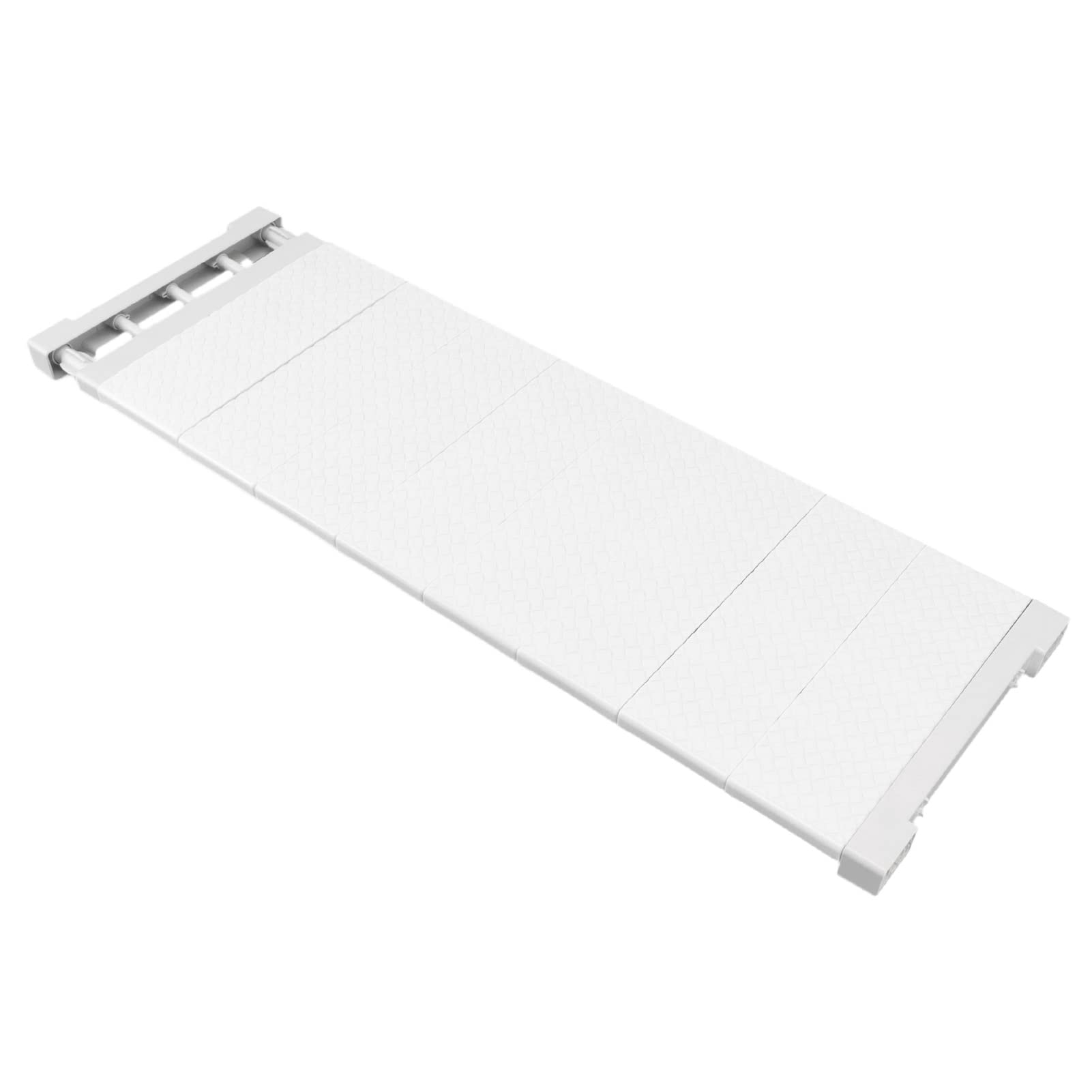 Estante de Tensión, Separador de Armario Ajustable Extensible de 24 Cm de Ancho Organizador de Guardarropa Separador de Estante de Almacenamiento(75‑120cm / 29.5‑47.2in Length)