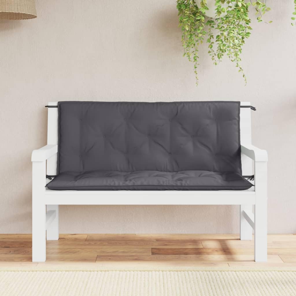 vidaXL Cuscino per dondolo in tessuto grigio antracite 120 cm