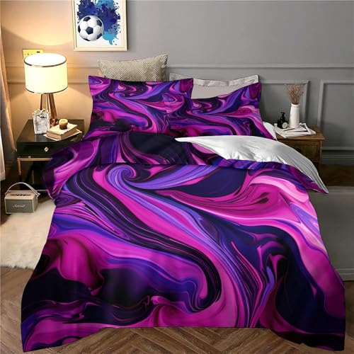 Housse de couette 200x200 art abstrait d'arbre en microfibre douce