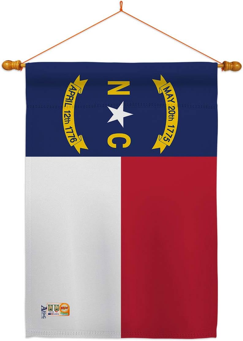 North Carolina House Flag Americana States USA American Territories Republic Country Particular Area Small Decorative Gift Yard Banner Double-Sided Made In 28 X 40