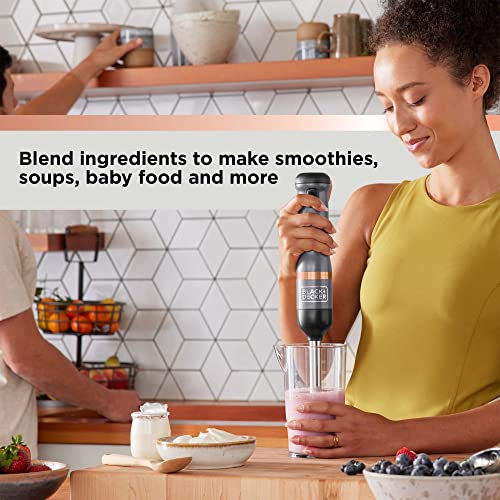Black+Decker Kitchen Wand Cordless Immersion Blender, Hand Blender With Charging Dock, Grey (Bckm1011K01) #TOP3