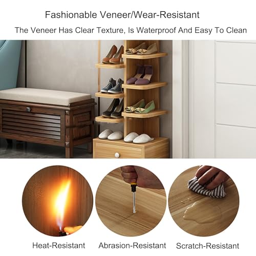 Étagère à chaussures verticale pour entrée étroite et salon dressing moderne