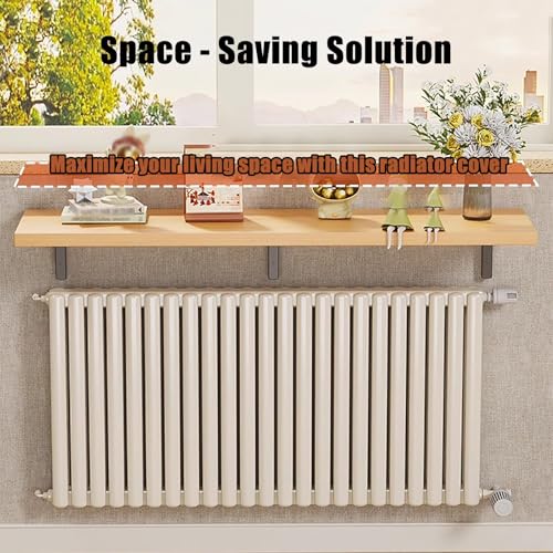 Étagère murale bois blanc 60 x 20 cm rectangulaire avec support de salon - 6