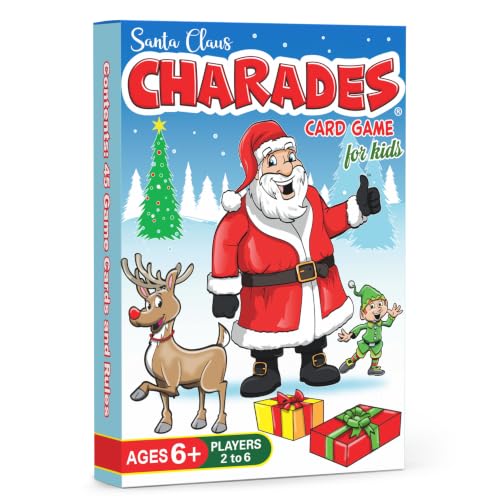 Santa Claus Charades – Christmas Games, Stocking Stuffers for Grandkids