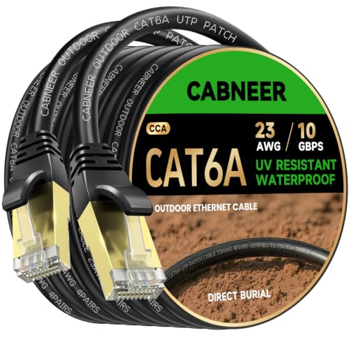 CABNEER 100ft Outdoor Cat6A