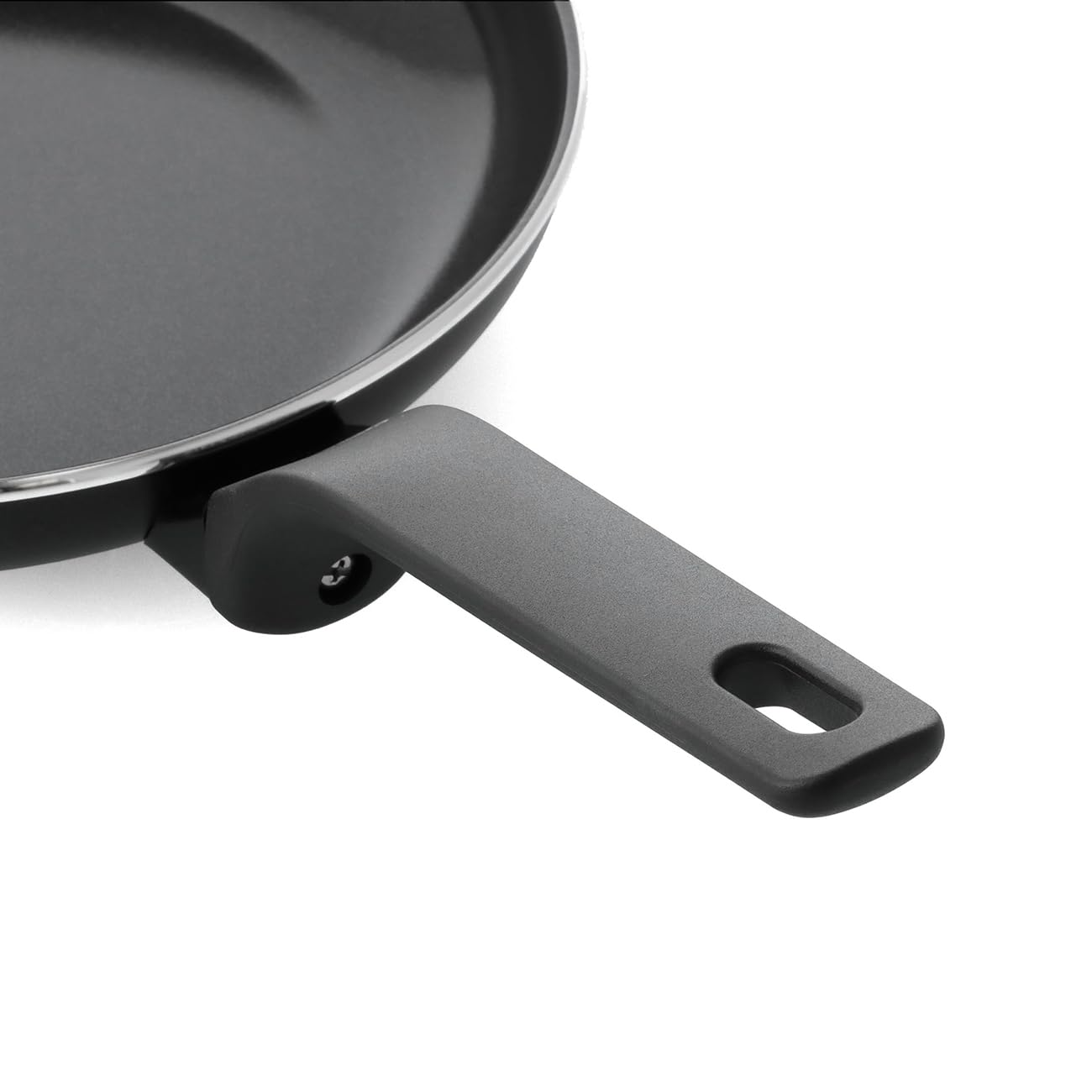 GreenPan Essence Lot de 2 Poêles 24 cm et 28 cm, Céramique Antiadhésive Thermolon™ Renforcée aux Diamants, Sans PFAS, Induction, Lave-vaisselle, Four jusqu'à 160°C, Noir