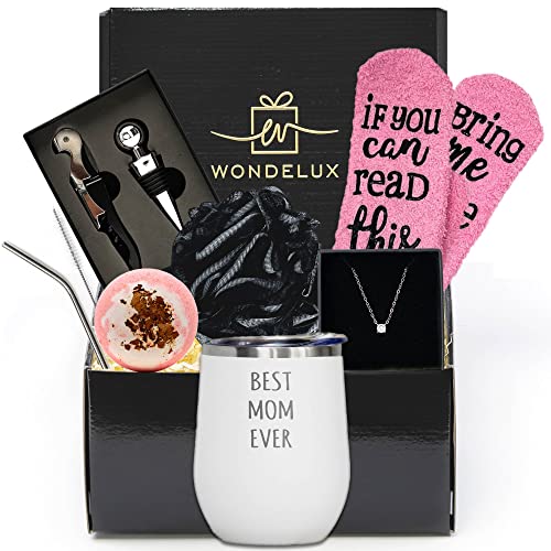 Product Image of the Best Mom Ever Gift for Mother - Mothers Day Gift Basket Set for Wife Mom Sister Girlfriend Gift Box Basket for Wife Mom Sister Girlfriend Best Friend Mother Coworker