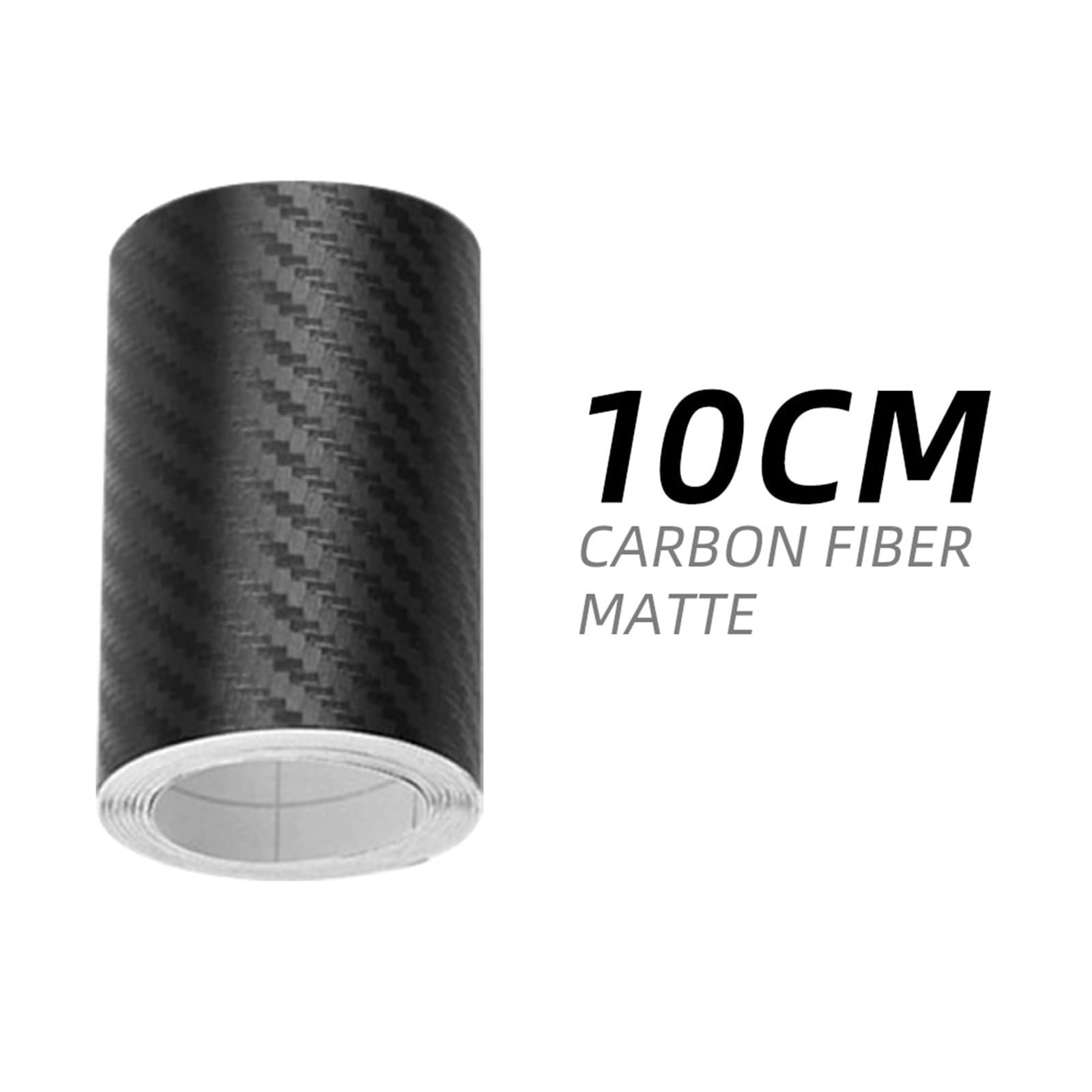 Adhesivo protector trasero para coche Adhesivo de fibra carbono para coche=cinta antiarañazos para espejo lateral umbral puerta coche, película protectora impermeable(Width 10cm,Length 5m)