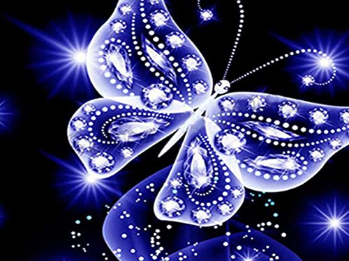 Peinture au diamant 5D papillon anti-stress, broderie point de croix complet calme maison