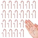 Canne à Sucre Deco Noel, Lot de 40 Canne de Bonbons de Noël, Mini Sucre d'orge pour Sapin à Suspendre, Suspendus Candy Cane de Noë, pour Décoration de Maison de Noël (A)