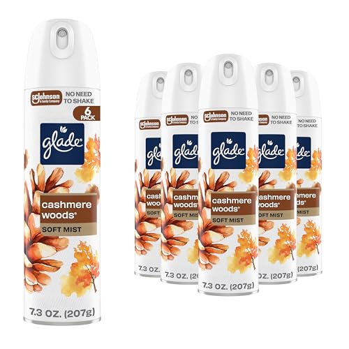 Glade Air Freshener Room Spray, Cashmere Woods Scent, Odor Fighting to Deliver Long Lasting...