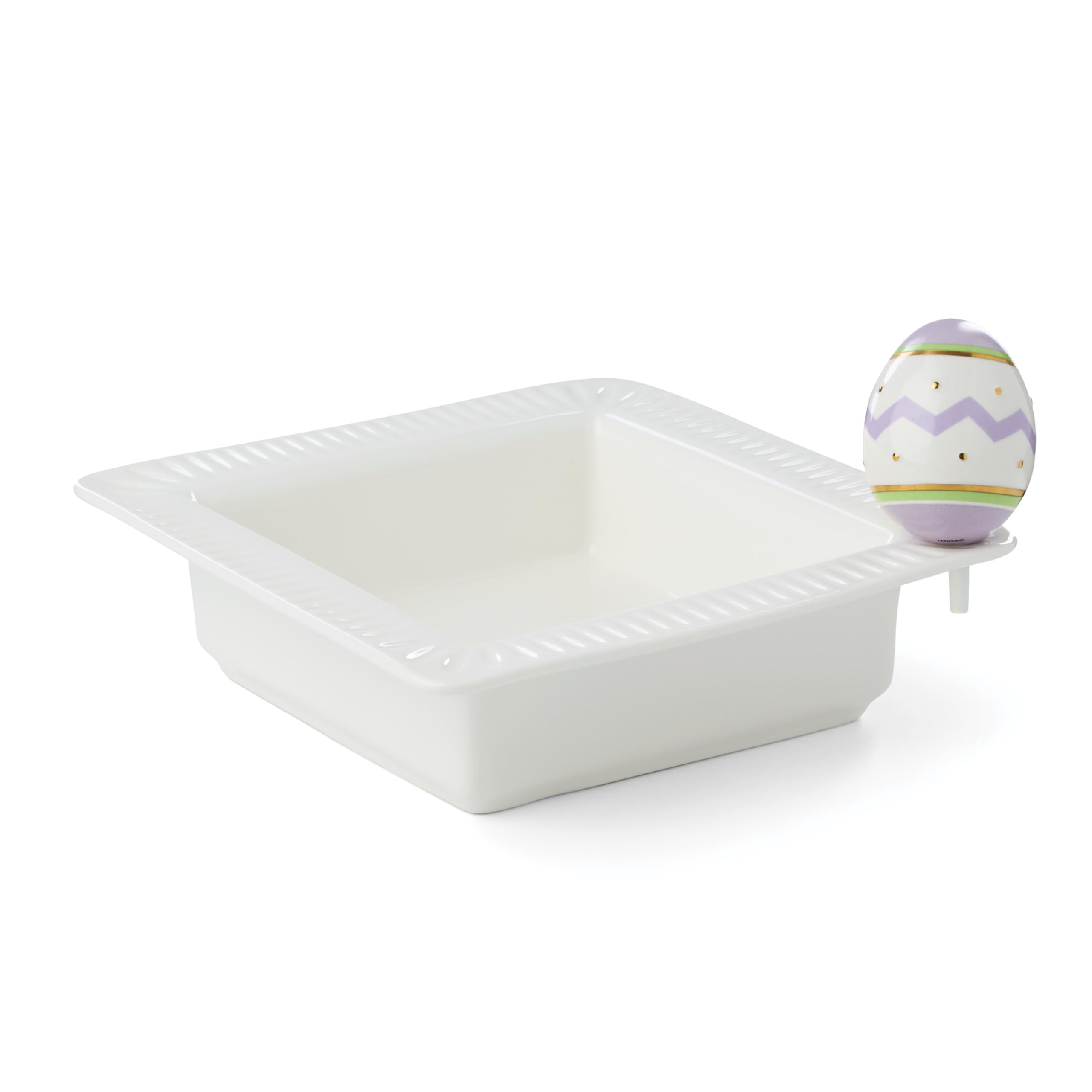 Lenox Profile Poppers Square Bowl and Easter Egg Set, 24oz