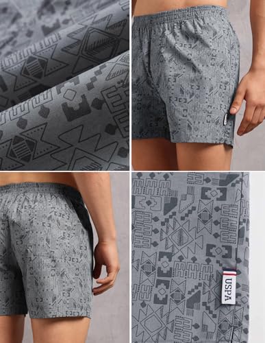 Image of U.S. Polo ASSN. Men's OEX12 Cotton Printed Inner Boxers - Pack of 1