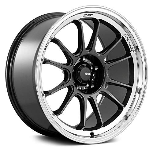 Konig Hypergram Wheels Metallic Carbon Aluminum (1 x 1. inches /5 x, 1 inches Offset)