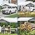 10 x 20 ft Canopy Replacement Cover for Carport, Heavy Duty Waterproof & UV Protected Garage Top Tent Shelter Tarp, Tear-Resistant Car Shed Tarpaulin Cover with 48 Ball Bungees (Cover Only)