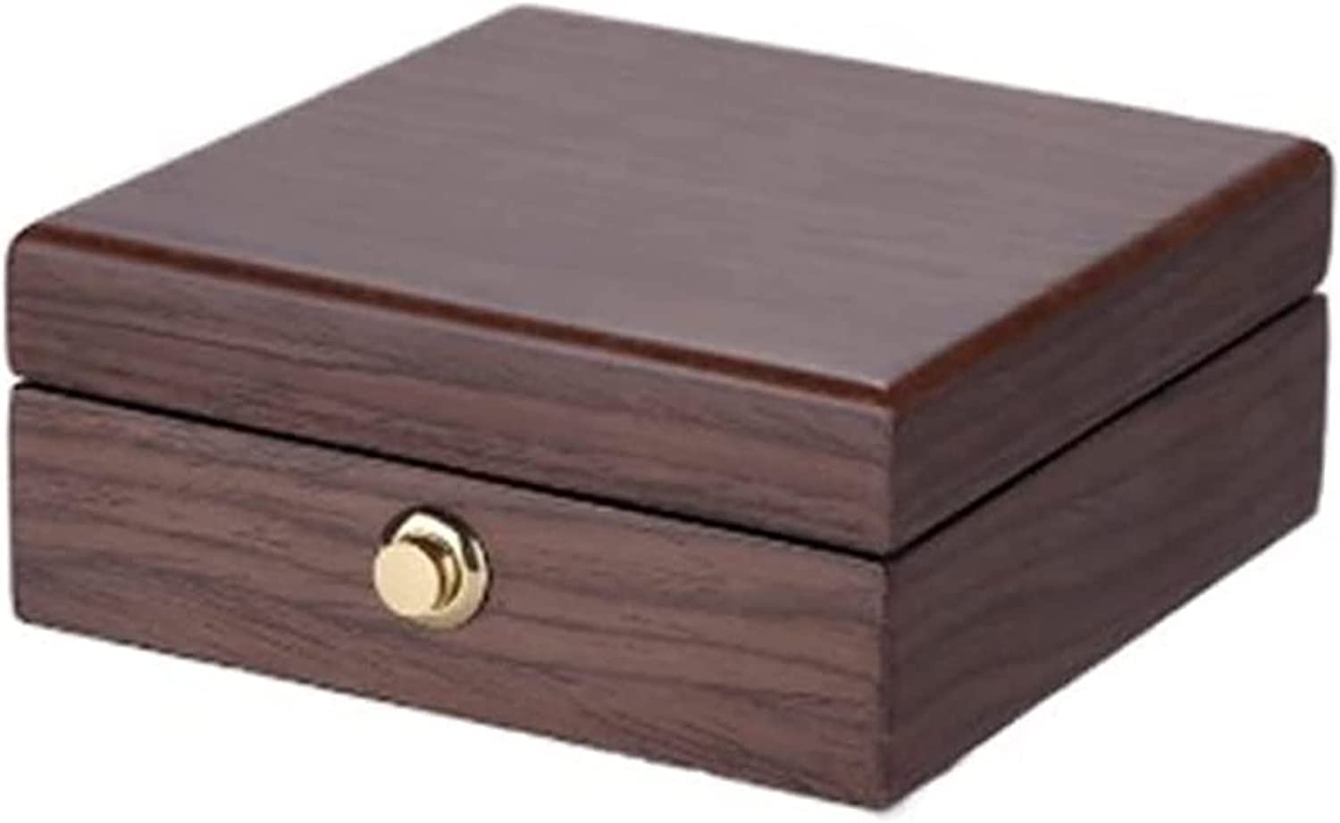 TIANQIHAO Wooden Small Jewelry Box Organizer Travel Jewelry Holder Display Gift Wedding Ring Necklace Box Case