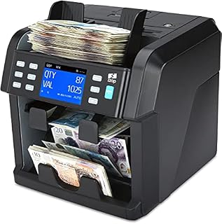 ZZap NC70 Mixed Denomination Banknote Counter/2 Pocket Sorter/Counterfeit Detector - Money Cash Currency Value Machine