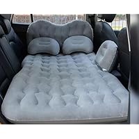 Auto Opblaasbaar Bed voor Volkswagen T6 Transporter,Flocking Luchtbed Opblaasbaar Auto Matras Achterbank Kofferbak Reisluchtbed Ruimtebesparend Waterdicht Lekvrij Auto Accessoires