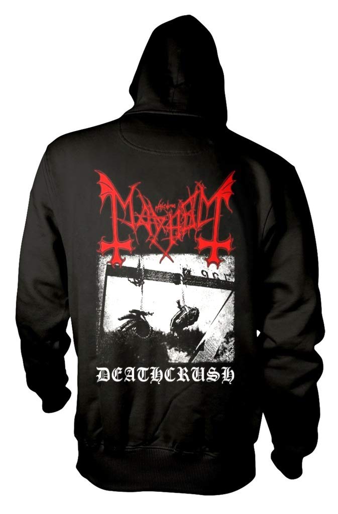 Mayhem Deathcrush Kapuzenpullover mit Reißverschluss - schwarz - X-Groß