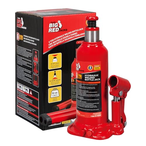 BIG RED T90603B Torin Hydraulic Welded Bottle Jack, 6 Ton...