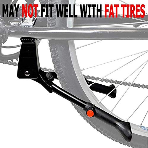 Kick 1PC Soporte de la Bicicleta Bicicleta de Carretera Pata de Cabra for Trabajo Pesado Ajustable for Bicicleta Ciclo Prop Lateral Trasera del Estante Aparcamiento