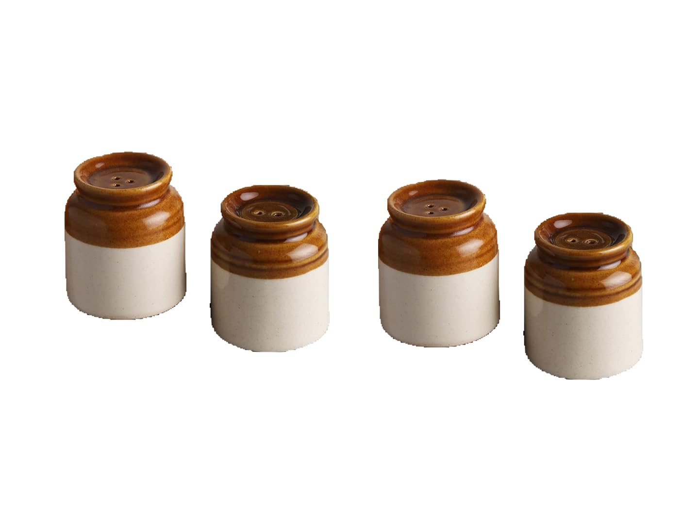 The Decor Lane Salt Pepper Set for Dining Table & Kitchen Ceramic || Salt and Pepper Shakers || Set Dispenser Set (60 ML) (Brown, Pack of 2) (B0DCSYJW95) Amazon Price History, Amazon Price Tracker