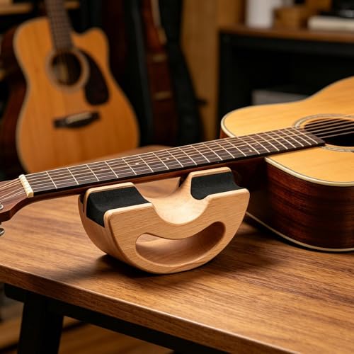 Repose-cou de guitare pour l'entretien d'instruments à cordes au studio - 8