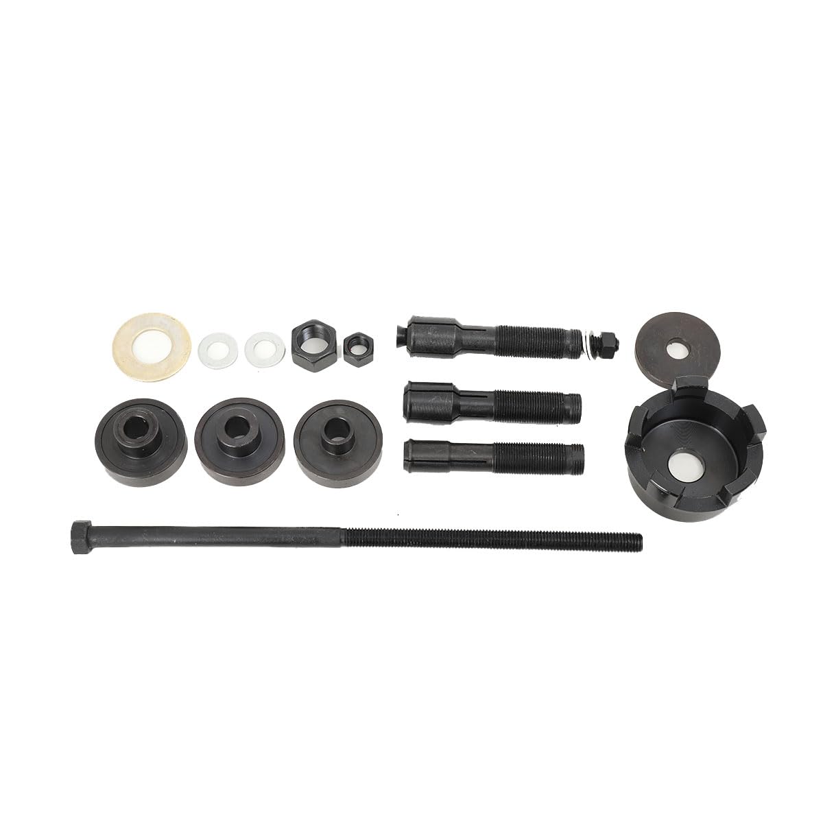 Juego de herramientas para rodamientos de rueda de motocicleta, instalador + extractor de herramientas, extractor de rodamientos de rueda para quitar motocicletas, montaje y desmontaje