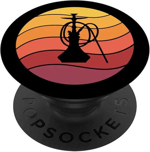 Shisha Retro Sunset Shisha Bar PopSockets Swappable PopGrip