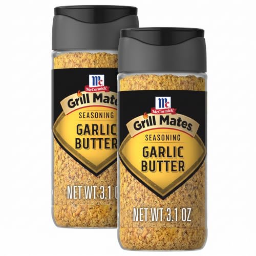 McCormick Grill Mates Garlic Butter Seasoning, 3.1 oz (Pack of 2)