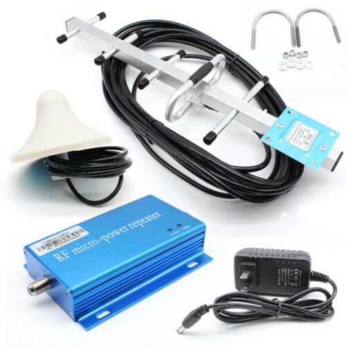 MOCHAG 850MHz CDMA Cell Phone Signal Booster Amplifier, 3G/4G Mobile Signal Amplifier Repeater Extender+Yagi Antenna Ki, Repeater Coverage 50-200M²