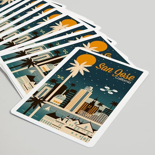 Baraja de cartas Póker San Jose California retro miniatura 5