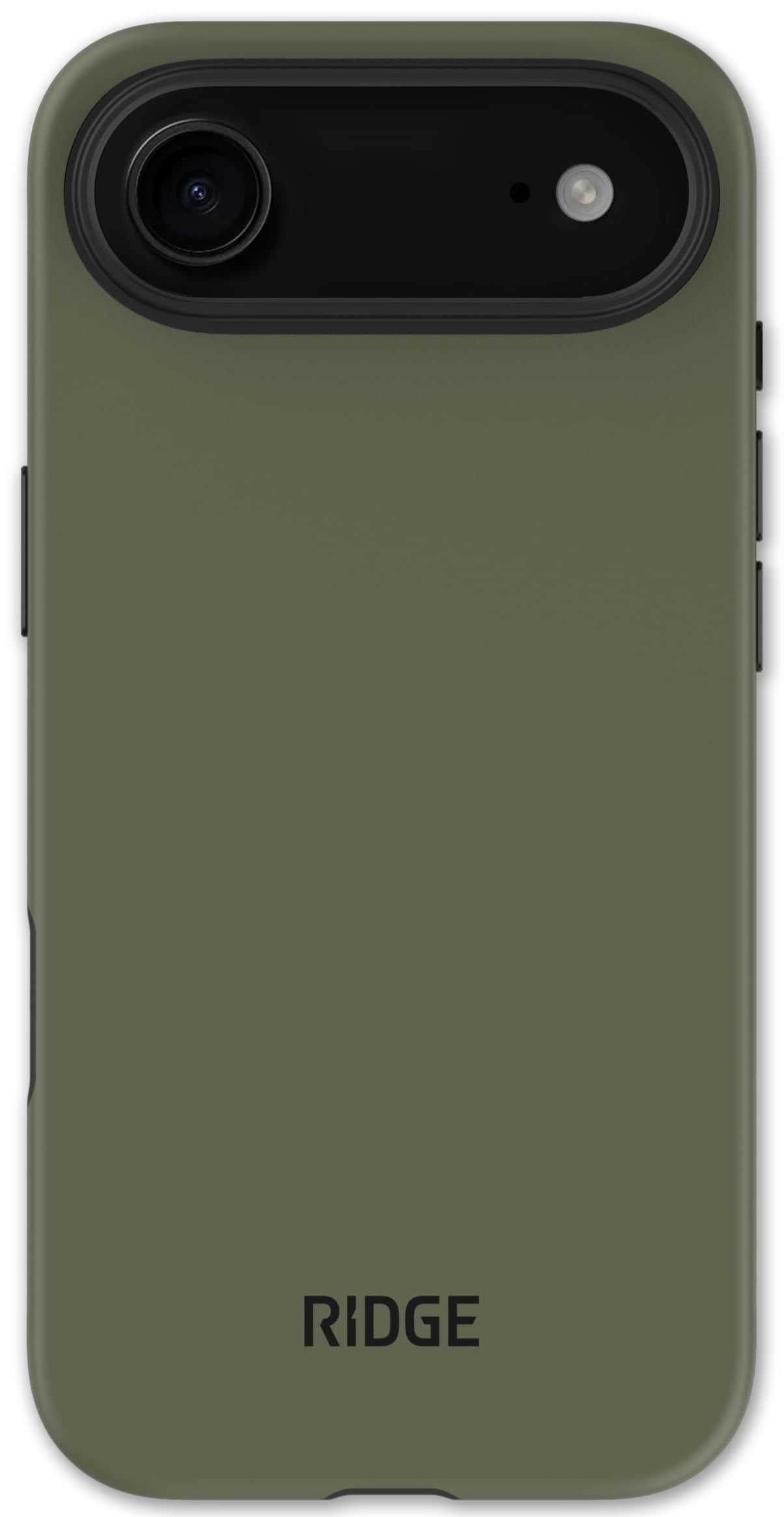 Ridge Case Compatible with iPhone 17 AIR - Compatible with MAGSAFE & Wireless Charging, Aluminum Control Buttons, Dual-Layer Construction, TPU Bumper with Drop Protection (Matte Olive)