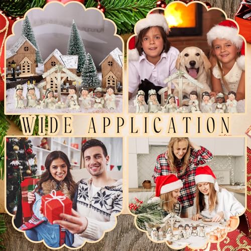 image for Yalikop 12 Pcs Christmas Nativity Scene Set Mini Nativity Scene Resin 