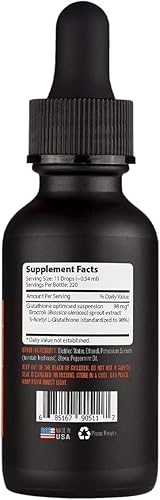 Miniatura 2 de S-acetil L-glutatión 98 mg, líquido de 4 onzas, 220 porciones, fabricado en Estados Unidos, absorción rápida, ingredientes potentes de calidad,